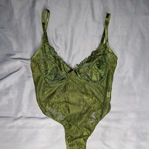 Green Lace Bodysuit